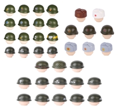 Đồ Chơi Lắp Ráp Phụ Kiện Nón Quân Đội Sĩ Quan Các Nước Cao Cấp