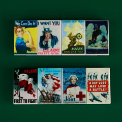 Đồ Chơi Lắp Ráp Mô Hình Phụ Kiện WW2 Áp Phích Chiến Tranh MOC CUSTOM