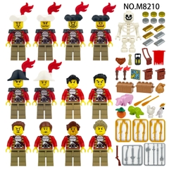 (Set 12 Con) Đồ Chơi Lắp Ráp Minifigure Hải Quân Full Phụ Kiện