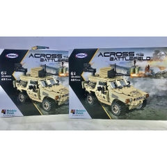 Non Lego Army Xe Jeep Quân Sự- Mô hình láp ráp Xe Chiến Đấu Lego- BRICKIE PRICK