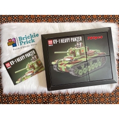 Non Lego Army Xe Tăng KV- 1 HEAVY PANZER - Mô hình láp ráp Xe tăng chiến đấu Lego- BRICKIE PRICK