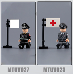 Đồ Chơi Lắp Ráp Nhân Vật Mô Hình Quân Đội Sĩ Quan Tướng Quân Đức