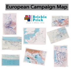 Đồ Chơi Lắp Ráp Phụ Kiện Set Gạch Lắp Ráp In Bản Đồ Chiến Dịch Các Chiến Dịch WW2 In UV Cao Cấp