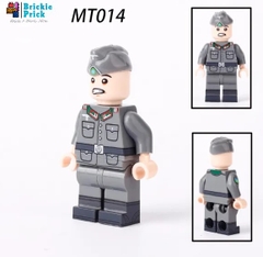 Đồ Chơi Lắp Ráp Mô Hình Nhân Vật Sĩ Quan Quân Đội Đức WW2 Cao Cấp In 4 Mặt