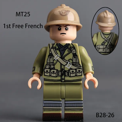 Đồ Chơi Lắp Ráp Minifigure Nhân Vật Lính Pháp WW2 Cao Cấp