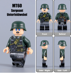 Đồ Chơi Lắp Ráp Mô Hình Các Nhân Vật Lực lượng Oberschutze Đức WW2