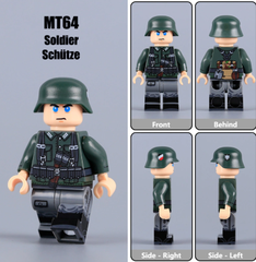 Đồ Chơi Lắp Ráp Mô Hình Các Nhân Vật Lực lượng Oberschutze Đức WW2