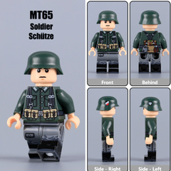 Đồ Chơi Lắp Ráp Mô Hình Các Nhân Vật Lực lượng Oberschutze Đức WW2