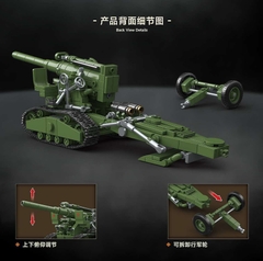 Đồ chơi lắp ráp mô hình P.h.áo B4 Howitzer Quanguan 100031