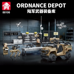Đồ Chơi Lắp Ráp Mô Hình Kho Vũ Khí Lục Quân Ordnance Depot
