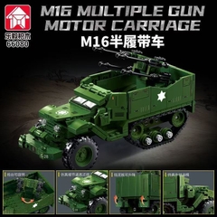 Đồ Chơi Lắp Ráp Xe Bánh Xích Phòng Không M16