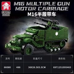 Đồ Chơi Lắp Ráp Xe Bánh Xích Phòng Không M16