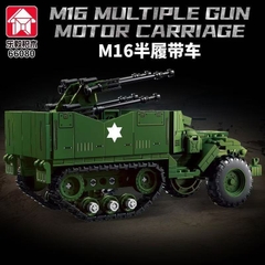 Đồ Chơi Lắp Ráp Xe Bánh Xích Phòng Không M16