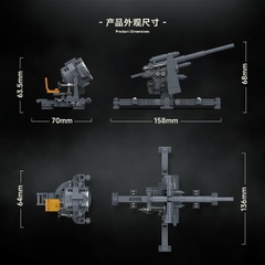 Đồ Chơi Lắp Ráp Pháo Phòng Không 8.8cm Flak 37 & Đèn Pha SW-36
