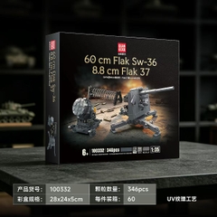 Đồ Chơi Lắp Ráp Pháo Phòng Không 8.8cm Flak 37 & Đèn Pha SW-36