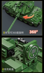 Đồ Chơi Lắp Ráp Mô Hình Xe Tăng Merkava - 1023 mảnh ghép