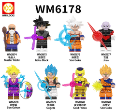 Đồ Chơi Lắp Ráp Minifigure Dragon Ball 7 Viên Ngọc Rồng Roshi Goku Jiren Gohan Gogeta Frieza