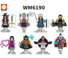 Đồ Chơi Lắp Ráp Minifigure Mô Hình Các Nhân Vật Phim Hoạt Hình One Piece Luffy Zoro Sanji Shank Kaido