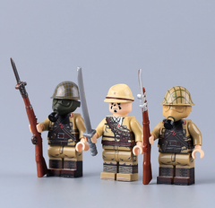 Đồ Chơi Lắp Ráp Army Nhân Vật Minifigure Sĩ Quan Đức Nhật Cao Cấp In UV