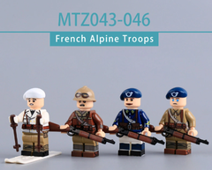 Đồ Chơi Lắp Ráp Mô Hình Nhân Vật Sĩ Quan France trang phục Alpine