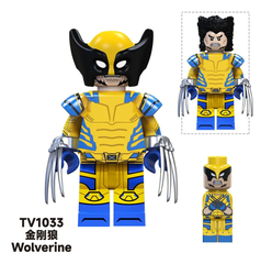 Đồ Chơi Lắp Ráp Mô Hình Các Nhân Vật Siêu Anh Hùng Tv2605 wolverine, omni man, riot, deadpool