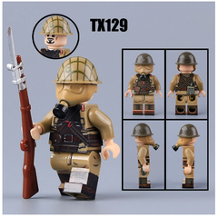 Đồ Chơi Lắp Ráp Army Nhân Vật Minifigure Sĩ Quan Đức Nhật Cao Cấp In UV
