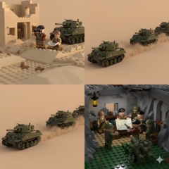 Đồ Chơi Mô Hình Lắp Ráp Nhân Vật Tướng Bernard Law Montgomery Hoàng Gia Anh In UV Cao Cấp - WW2  Đồ Chơi Mô Hình Trưng Bày