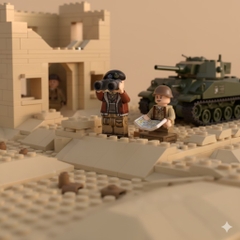 Đồ Chơi Mô Hình Lắp Ráp Nhân Vật Tướng Bernard Law Montgomery Hoàng Gia Anh In UV Cao Cấp - WW2  Đồ Chơi Mô Hình Trưng Bày
