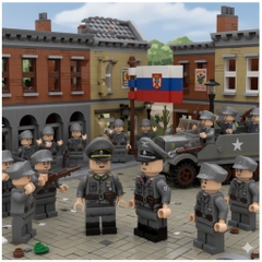 Đồ Chơi Lắp Ráp Mô Hình Các Nhân Vật Sĩ Quan Lực Lượng Ngoại Quốc (Đức) Waffen SS in UV Cao Cấp