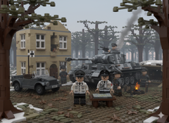 Đồ Chơi Lắp Ráp Nhân Vật Sĩ Quan Mùa Hè WW2 In UV Cao Cấp