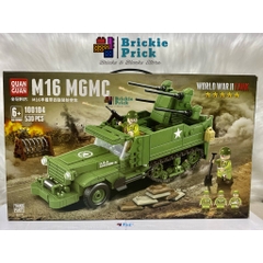 Non - Lego Army- WW2 XE BỌC THÉP M16 - Đồ chơi lắp rắp - Brickie Prick