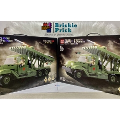 Non - Lego Army- WW2 Xe Tăng Quân Sự BM-13 Katyusha - Đồ Chơi Lắp Ráp - Brickie Prick