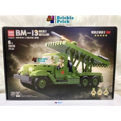 Non - Lego Army- WW2 Xe Tăng Quân Sự BM-13 Katyusha - Đồ Chơi Lắp Ráp - Brickie Prick