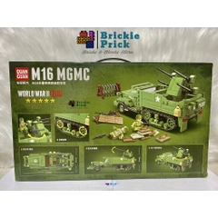 Non - Lego Army- WW2 XE BỌC THÉP M16 - Đồ chơi lắp rắp - Brickie Prick