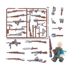 Đồ Chơi Lắp Ráp Mô Hình Army - Phụ Kiện Vũ Khí Quân Sự Xuyên Biên Giới (Bạc) - Đồ Chơi Lắp Ráp - Brickie Prick