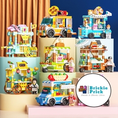 Đồ Chơi Lắp Ráp Mô Hình Thành Phố - Đồ Chơi Lắp Ráp Xe Bán Hàng Rong - Brickie Prick