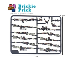 Đồ Chơi Lắp Ráp -  Phụ Kiện Súng WW2 Vân Gỗ - Đồ Chơi Lắp Ráp - Brickie Prick
