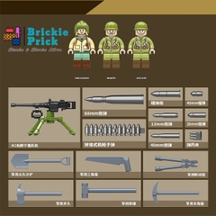 Non - Lego Army/ Quân sự- Xe Tăng WW2 M7B1 -Đồ chơi lắp ráp - Brickie Prick