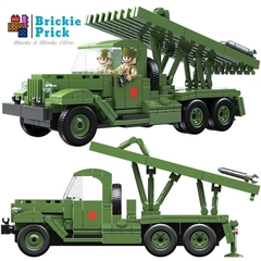 Non - Lego Army- WW2 Xe Tăng Quân Sự BM-13 Katyusha - Đồ Chơi Lắp Ráp - Brickie Prick