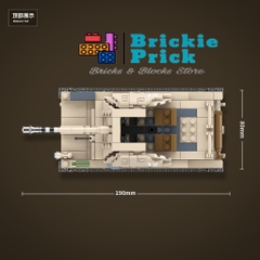 Non - Lego Army - Xe Tăng SD.KFZ.138 MARDER III AUSF.H - Đồ Chơi Lắp Ráp - Brickie Prick
