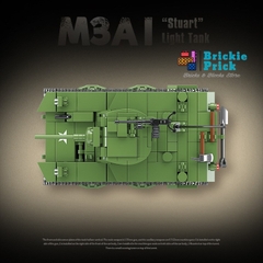 Non - Lego Army - Xe Tăng Quân Sư M3A1 - Đồ Chơi Lắp Ráp - Brickie Prick