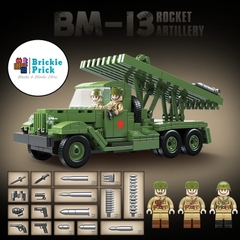 Non - Lego Army- WW2 Xe Tăng Quân Sự BM-13 Katyusha - Đồ Chơi Lắp Ráp - Brickie Prick