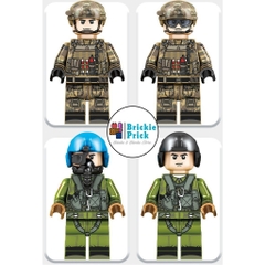 Non - Lego Army - Máy Bay Trực Thăng Chiến Đấu Z-10 - Đồ Chơi Lắp Ráp - Brickie Prick