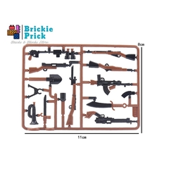 Đồ Chơi Lắp Ráp -  Phụ Kiện Vũ Khí Quân Sự Xuyên Biên Giới (Đen) - Đồ chơi lắp ráp - Brickie Prick