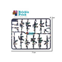 Đồ chơi lắp ráp Mô Hình Phụ Kiện Súng Camo Nhiều Màu - Brickie Prick