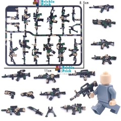 Đồ chơi lắp ráp Mô Hình Phụ Kiện Súng Camo Nhiều Màu - Brickie Prick