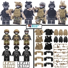 Đồ Chơi Lắp Ráp Minifigure - Set 6 Biệt Đội GHOST Full Phụ Kiện - Đồ Chơi Lắp Ráp - Brickie Prick