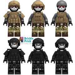 Đồ Chơi Lắp Ráp Minifigure - Set 6 Biệt Đội GHOST Full Phụ Kiện - Đồ Chơi Lắp Ráp - Brickie Prick