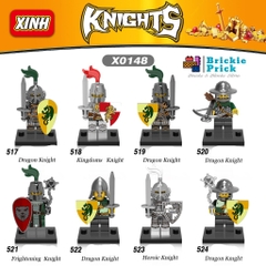 Đồ Chơi Lắp Ráp Minifigure Xếp Hình Nhân Vật Hiệp Sĩ Trung Cổ Đầy Đủ Phụ Kiện