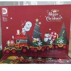 Đồ Chơi Lắp Ráp Xếp Hình Tàu Giáng Sinh Cho Dịp Noel Kèm Nhân Vật Santa - Quà Tặng Giáng Sinh
